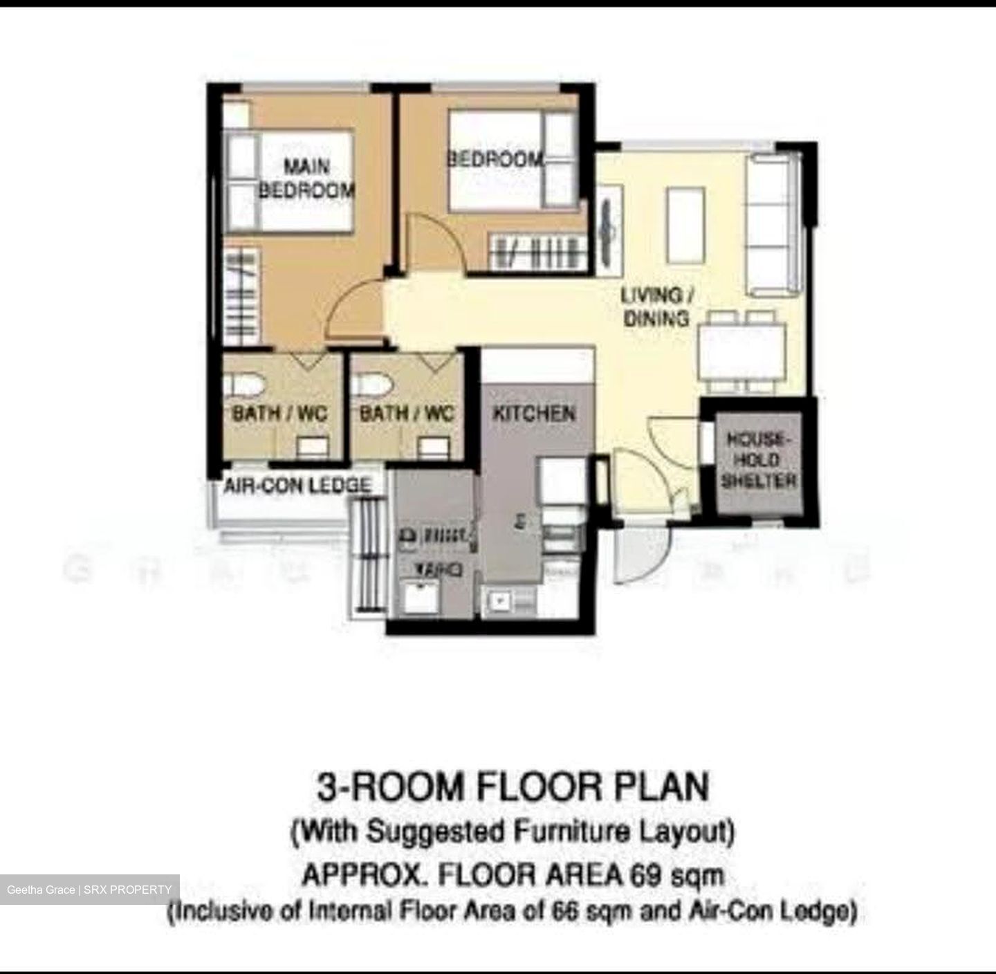 Blk 109C Eastglen @ Canberra (Sembawang), HDB 3 Rooms #636009381